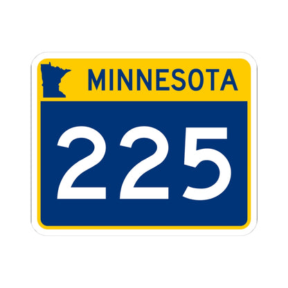MN-225 wide (Minnesota) (Road Sign) STICKER Vinyl Kiss-Cut Decal