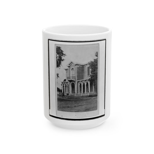 Bassett's House, Murfreesboro, Tenn., Formerly Quarters Of Col. Goddard, Asst. Adjt. Gen. To Maj. Gen. Rosecrans (U.S. Civil War) White Coffee Mug-15oz-The Sticker Space