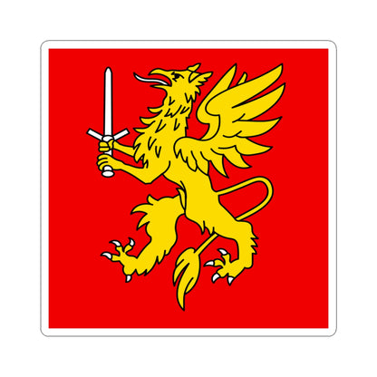 CHE Leuk Flag (Switzerland) STICKER Vinyl Kiss-Cut Decal