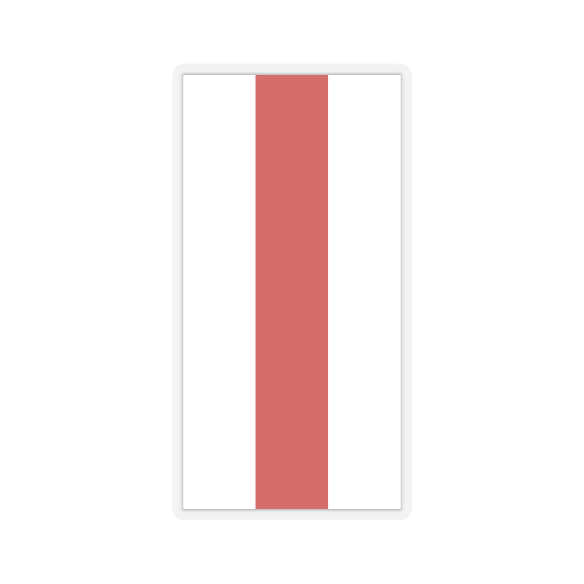 Flag of Belarus 1918 1991-1995 vertical (Belarus) STICKER Vinyl Kiss-Cut Decal
