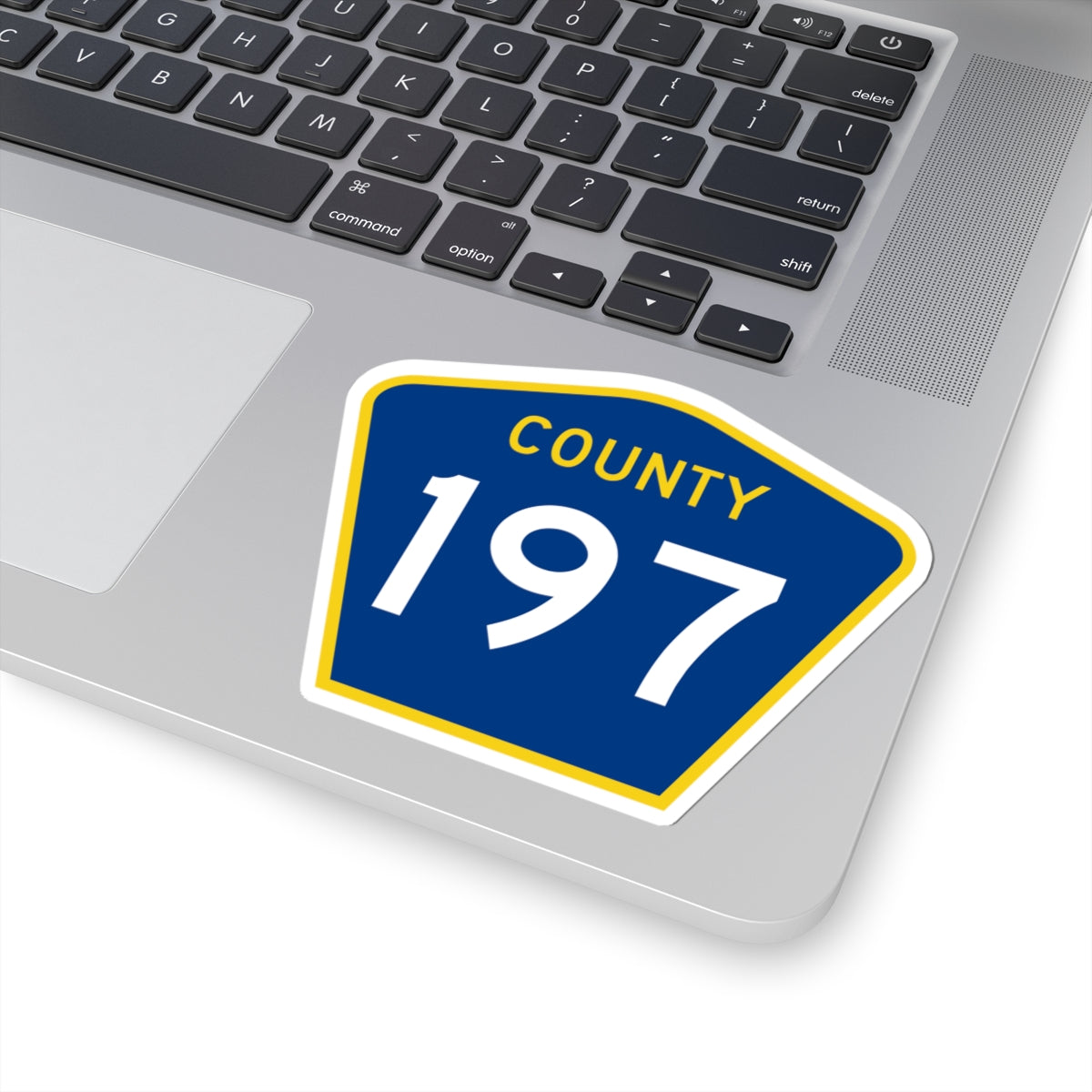 County 197 MN (Minnesota) (Road Sign) STICKER Vinyl Kiss-Cut Decal