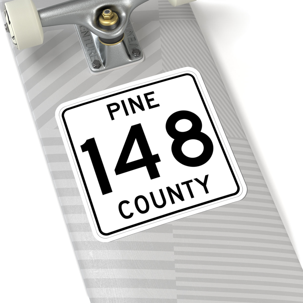 Pine County Route 148 MN (Minnesota) (Road Sign) STICKER Vinyl Kiss-Cut Decal