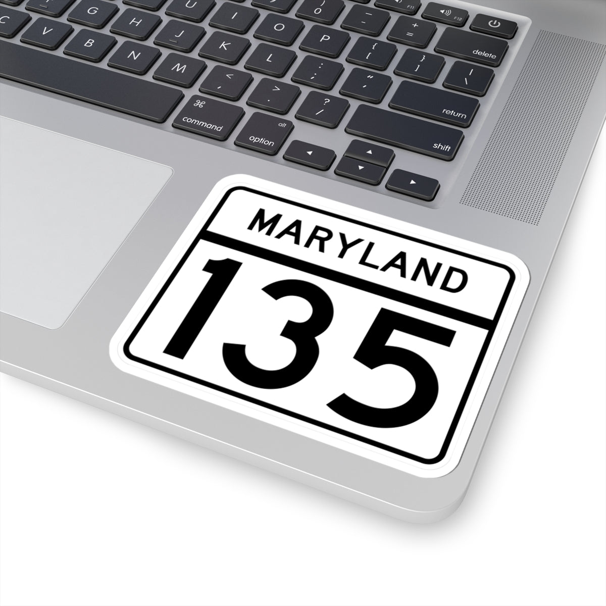 MD Route 135 (Maryland) (Road Sign) STICKER Vinyl Kiss-Cut Decal