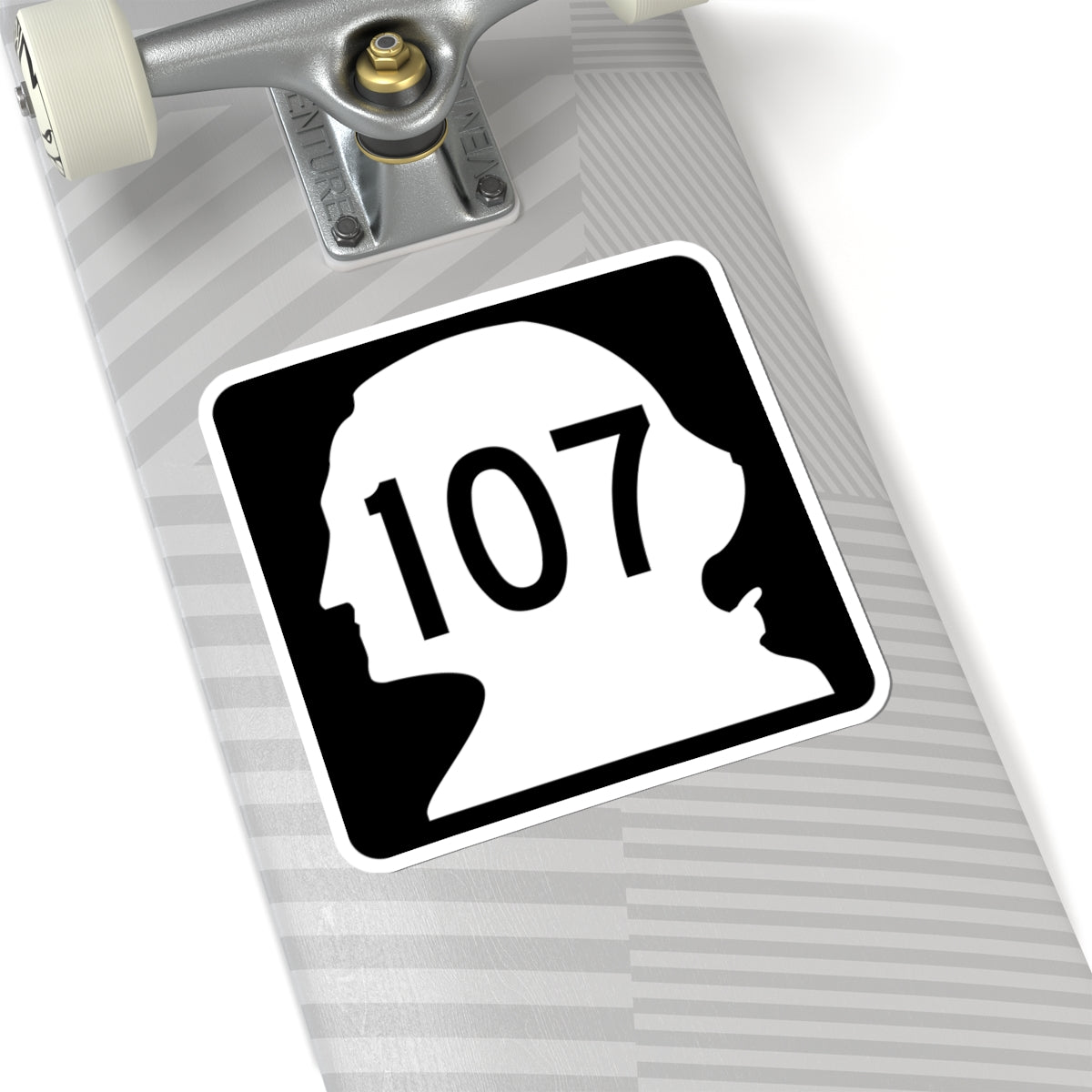 WA-107 (Washington) (Road Sign) STICKER Vinyl Kiss-Cut Decal