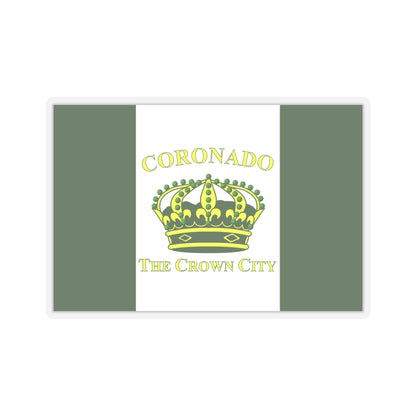 Flag of Coronado, California - STICKER Vinyl Kiss-Cut Decal