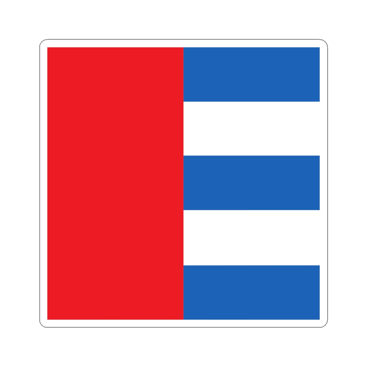 CHE Rhazuns Flag (Switzerland) STICKER Vinyl Kiss-Cut Decal