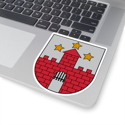 Aizpute COA (Latvia) (Coat of Arms) STICKER Vinyl Kiss-Cut Decal