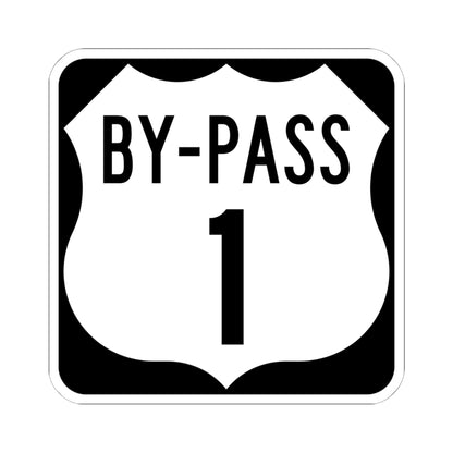 US 1 Bypass (New Hampshire) (Road Sign) STICKER Vinyl Kiss-Cut Decal