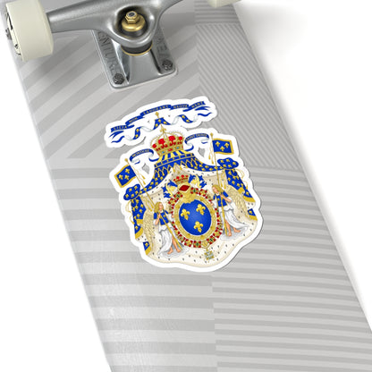 Grand Royal Coat of Arms of France - STICKER Vinyl Kiss-Cut Decal