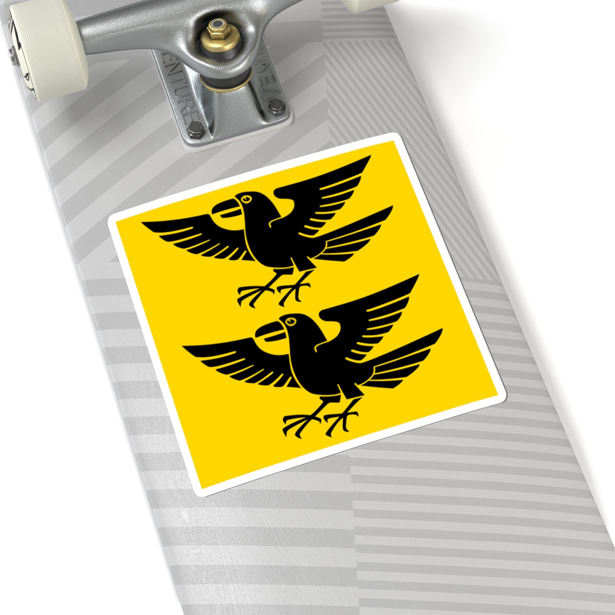 Flag of Einsiedeln Abbey (Switzerland) STICKER Vinyl Kiss-Cut Decal