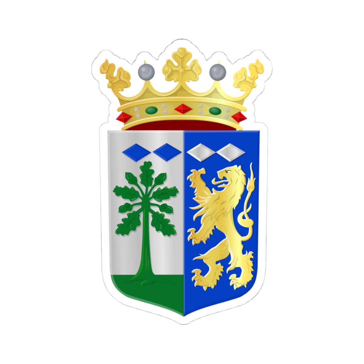 Twenterand wapen (Netherlands) (Coat of Arms) STICKER Vinyl Kiss-Cut Decal