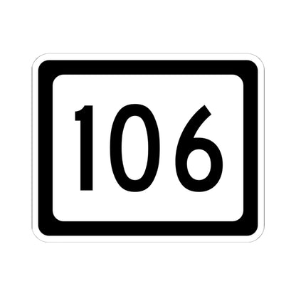 WV-106 (Virginia) (Road Sign) STICKER Vinyl Kiss-Cut Decal