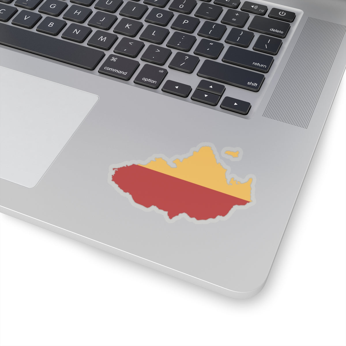 Flag map of Moravia (Czech Republic) STICKER Vinyl Kiss-Cut Decal