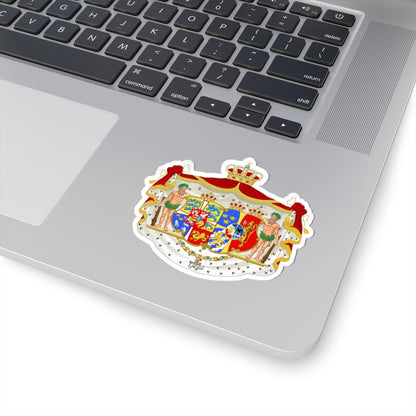 Armoiries de la reine Lovisa de Suede (Denmark) (Coat of Arms) STICKER Vinyl Kiss-Cut Decal