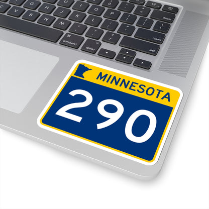 MN-290 wide (Minnesota) (Road Sign) STICKER Vinyl Kiss-Cut Decal