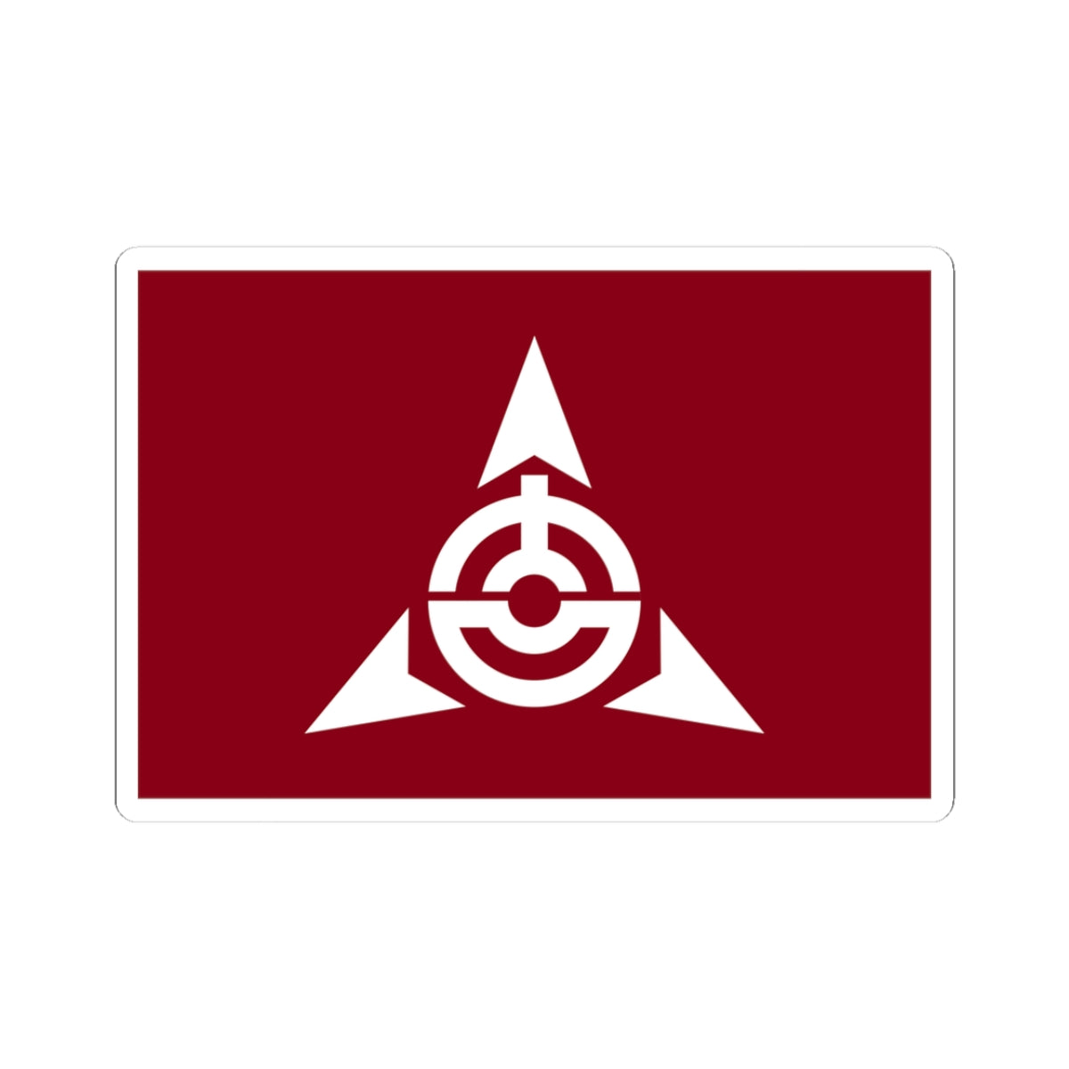 Flag of Yoshioka Gunma (Japan) STICKER Vinyl Kiss-Cut Decal