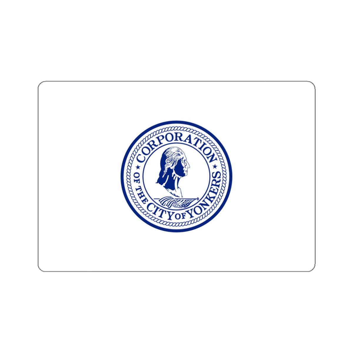 Flag of Yonkers, New York - STICKER Vinyl Kiss-Cut Decal