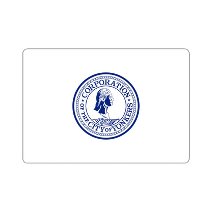 Flag of Yonkers, New York - STICKER Vinyl Kiss-Cut Decal