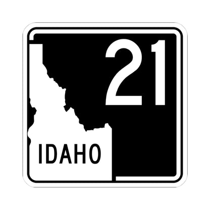 ID-21 (Idaho) (Road Sign) STICKER Vinyl Kiss-Cut Decal
