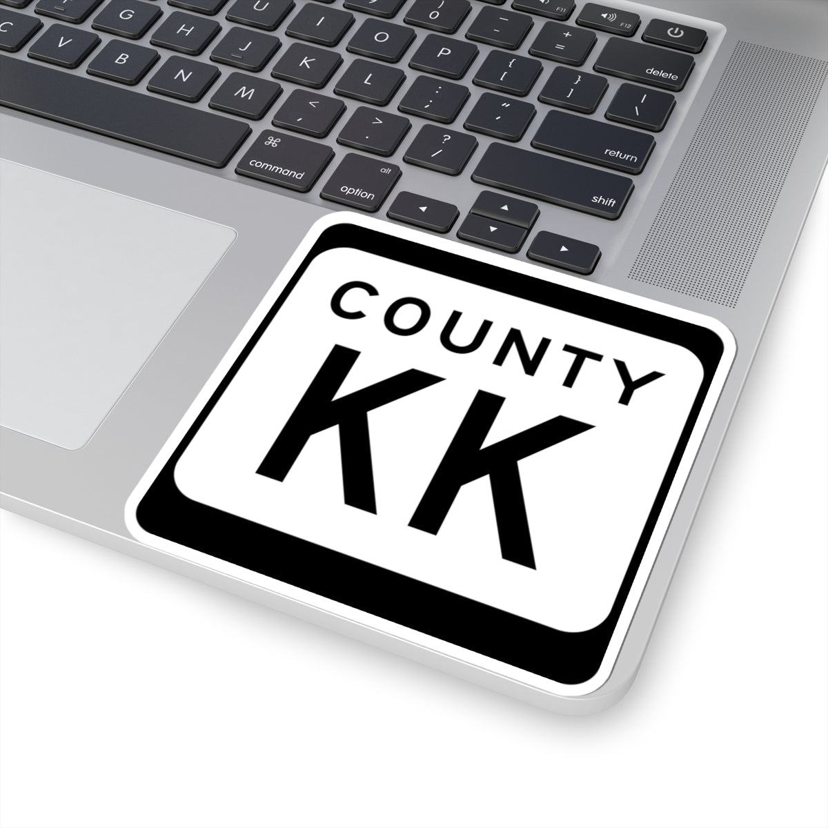 WIS County KK (Wisconsin) (Road Sign) STICKER Vinyl Kiss-Cut Decal