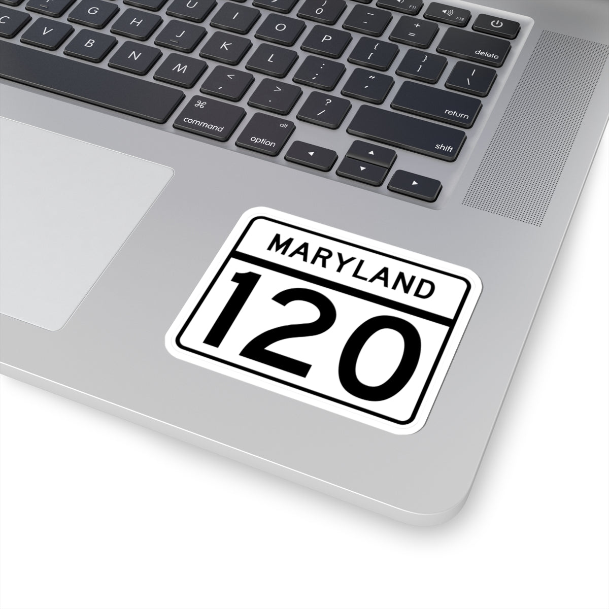 MD Route 120 (Maryland) (Road Sign) STICKER Vinyl Kiss-Cut Decal
