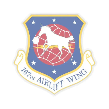167th Airlift Wing (U.S. Air Force) STICKER Vinyl Kiss-Cut Decal 3 Inch Transparent - The Sticker Space
