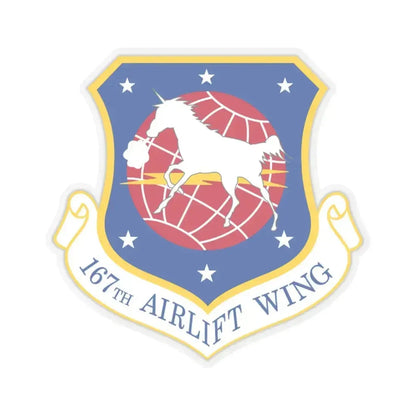 167th Airlift Wing (U.S. Air Force) STICKER Vinyl Kiss-Cut Decal 6 Inch Transparent - The Sticker Space