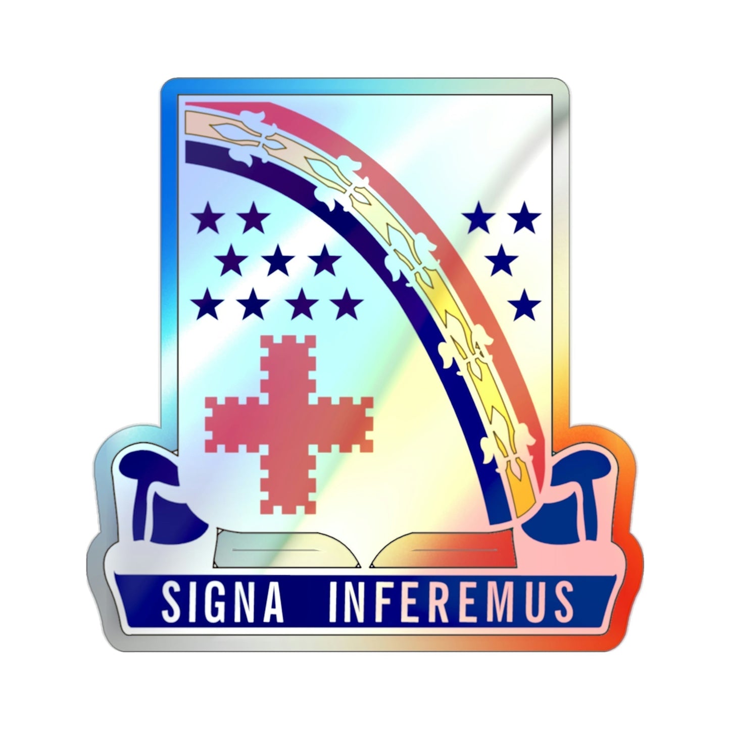 167th Infantry Regiment (U.S. Army) Holographic STICKER Die-Cut Vinyl Decal-2 Inch-The Sticker Space