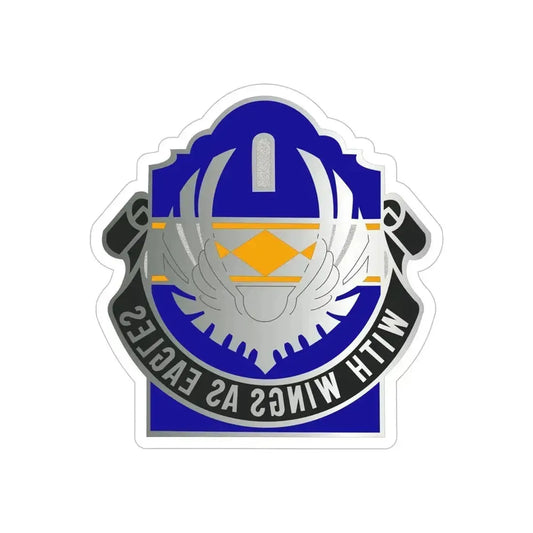 168 Aviation Group (U.S. Army) REVERSE PRINT Transparent Die-Cut STICKER 6 Inch Die-Cut Transparent - The Sticker Space