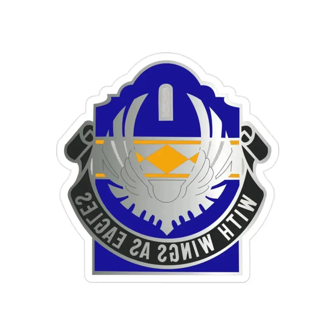 168 Aviation Group (U.S. Army) REVERSE PRINT Transparent Die-Cut STICKER - The Sticker Space