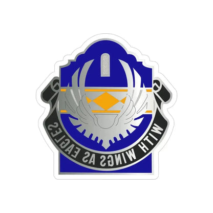 168 Aviation Group (U.S. Army) REVERSE PRINT Transparent Die-Cut STICKER - The Sticker Space
