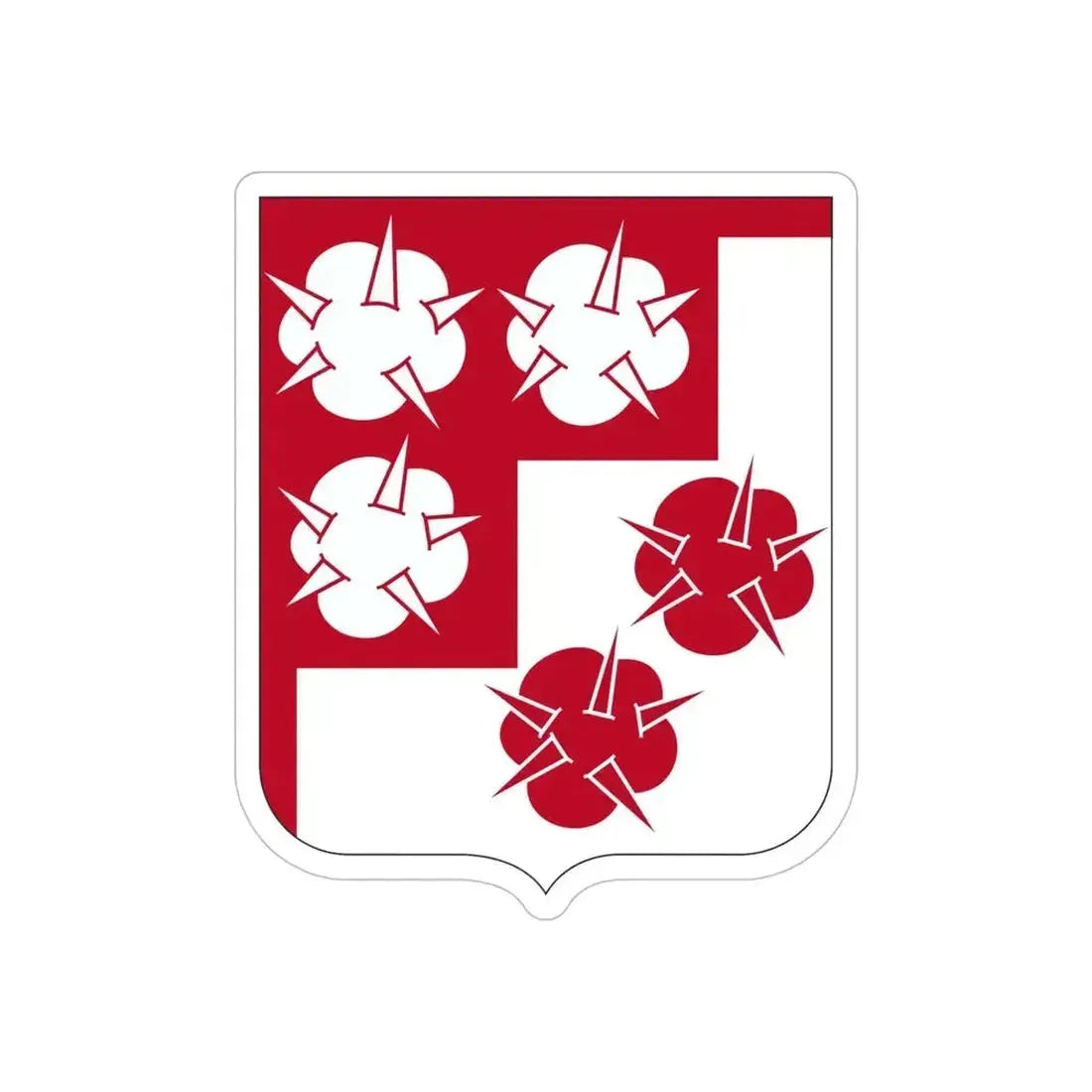 168 Engineer Battalion 2 (U.S. Army) REVERSE PRINT Transparent Die-Cut STICKER 5 Inch Die-Cut Transparent - The Sticker Space