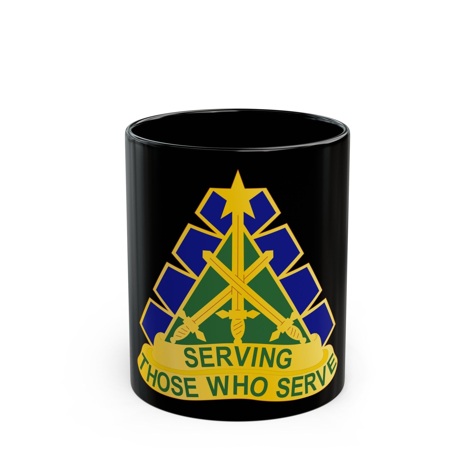 168 Military Police Battalion (U.S. Army) Black Coffee Mug-11oz-The Sticker Space