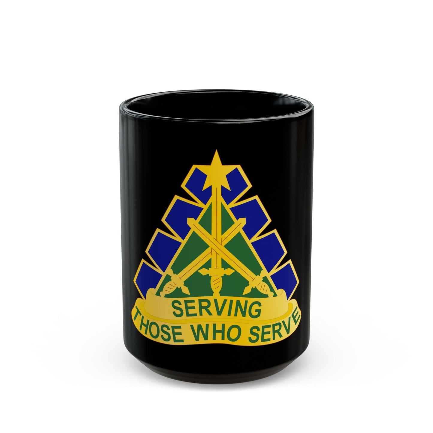 168 Military Police Battalion (U.S. Army) Black Coffee Mug-15oz-The Sticker Space