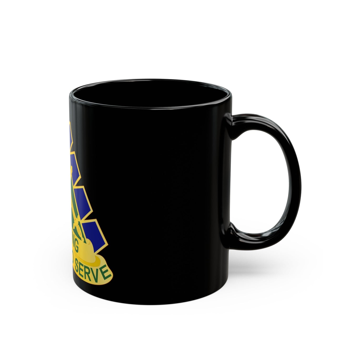 168 Military Police Battalion (U.S. Army) Black Coffee Mug-The Sticker Space