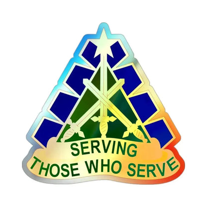 168 Military Police Battalion (U.S. Army) Holographic STICKER Die-Cut Vinyl Decal 2 Inch Holographic - The Sticker Space