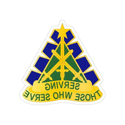 168 Military Police Battalion (U.S. Army) REVERSE PRINT Transparent Die-Cut STICKER 6 Inch Die-Cut Transparent - The Sticker Space
