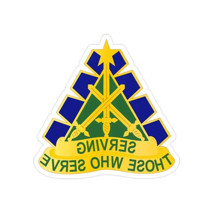 168 Military Police Battalion (U.S. Army) REVERSE PRINT Transparent Die-Cut STICKER - The Sticker Space