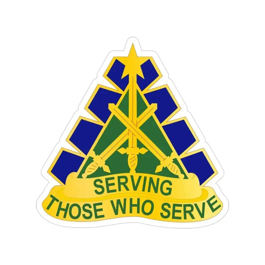 168 Military Police Battalion (U.S. Army) Transparent STICKER Die-Cut Vinyl Decal 3 Inch - The Sticker Space