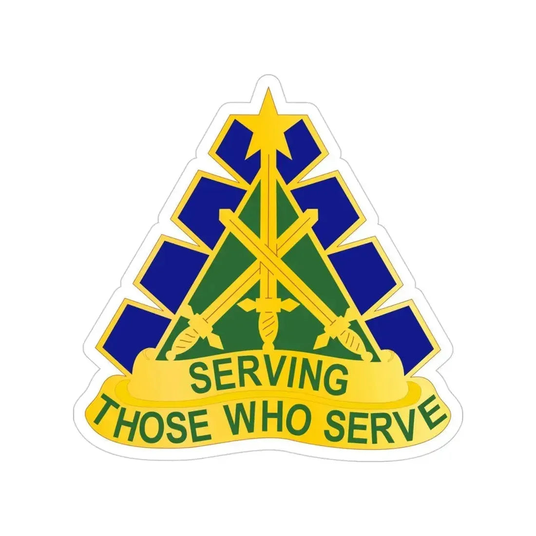 168 Military Police Battalion (U.S. Army) Transparent STICKER Die-Cut Vinyl Decal 4 Inch - The Sticker Space