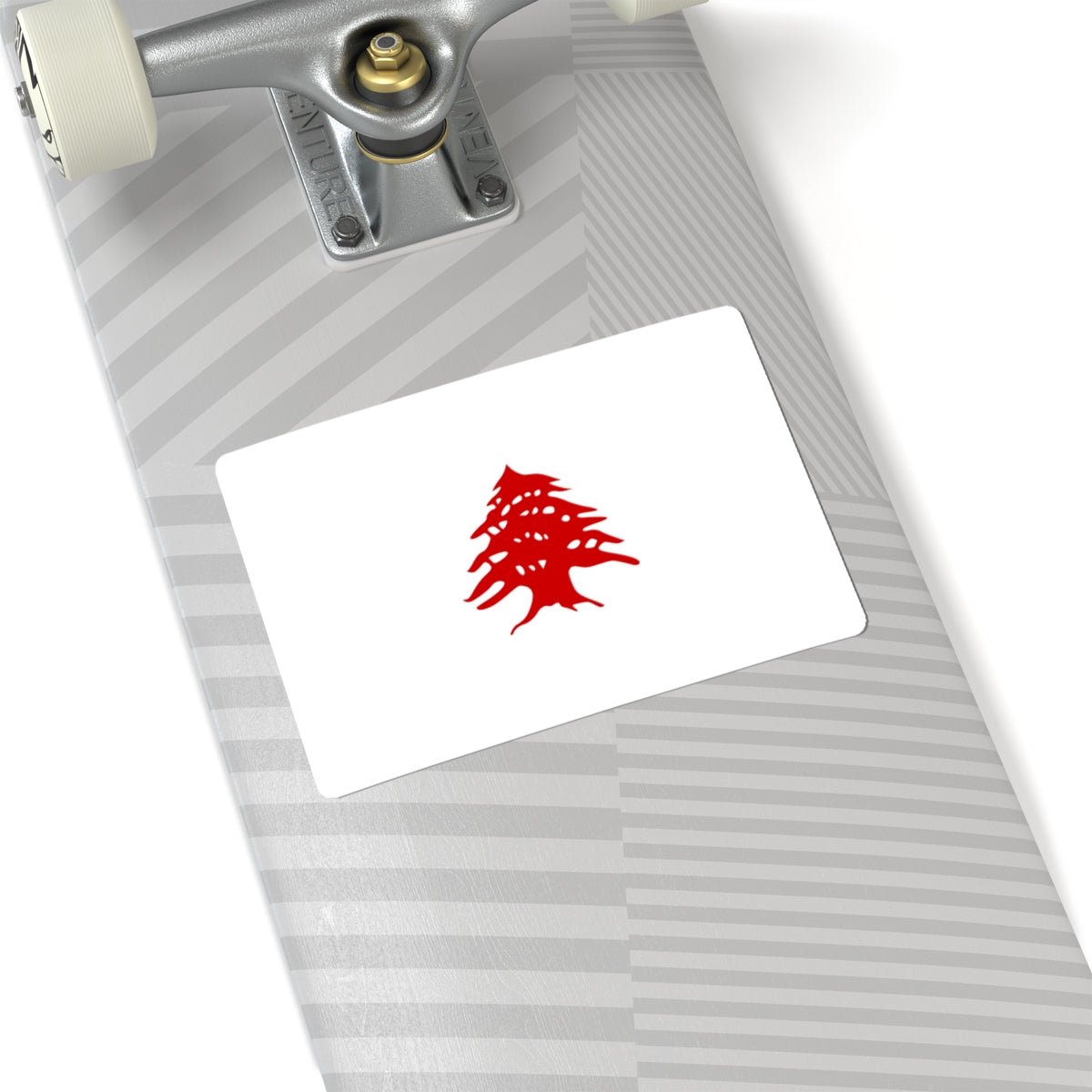 Flag of the Red Cedar (Lebanon) STICKER Vinyl Kiss-Cut Decal