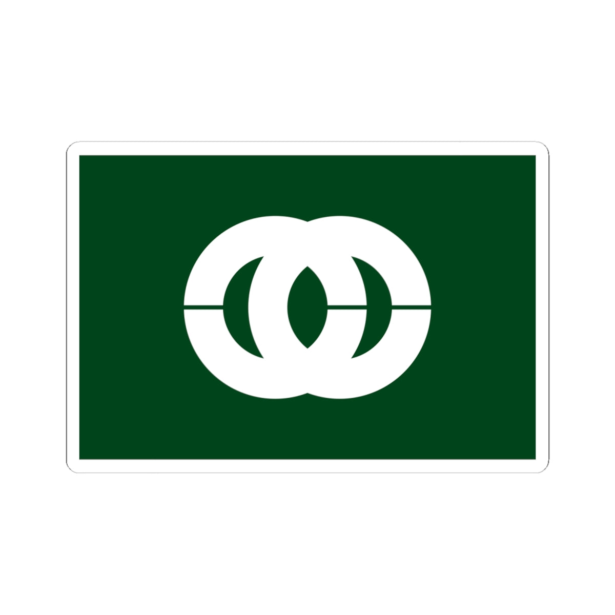 Flag of Mobara Chiba (Japan) STICKER Vinyl Kiss-Cut Decal