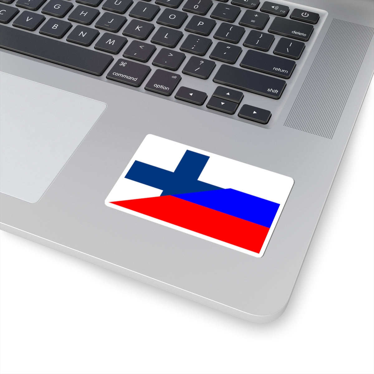 Flag of Finland and Russia (Finland) STICKER Vinyl Kiss-Cut Decal