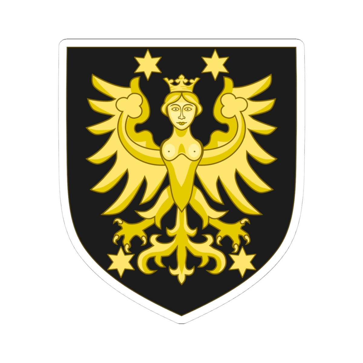 Arms of the house of Cirksena 1 (Denmark) (Coat of Arms) STICKER Vinyl Kiss-Cut Decal