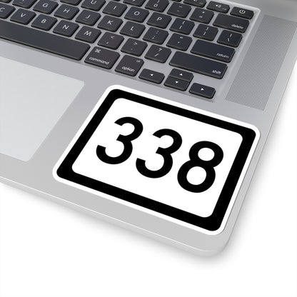 WV-338 (Virginia) (Road Sign) STICKER Vinyl Kiss-Cut Decal