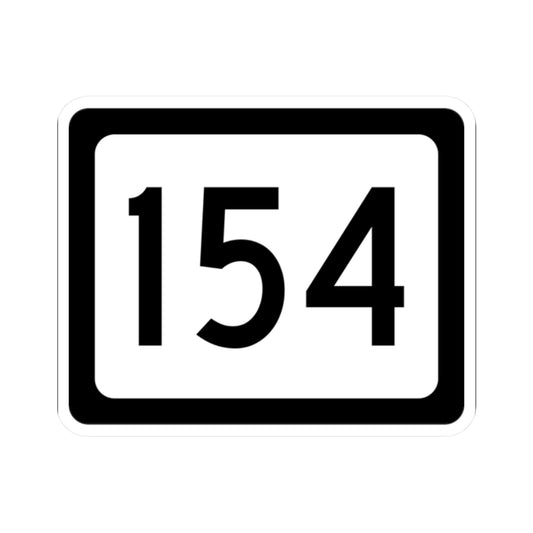 WV-154 (Virginia) (Road Sign) STICKER Vinyl Kiss-Cut Decal