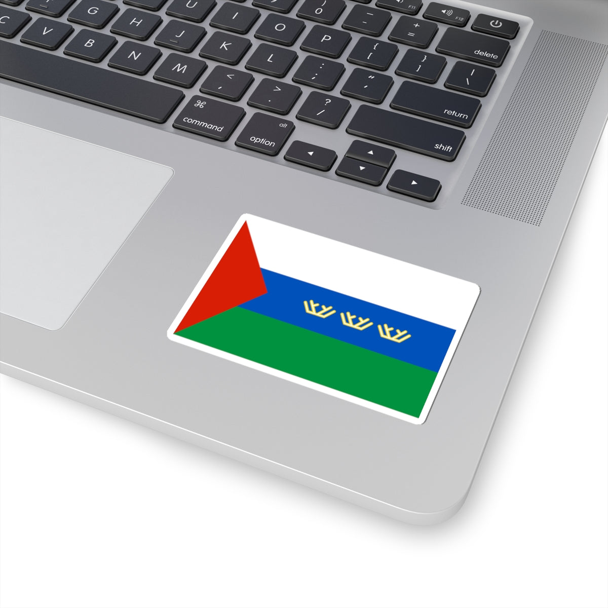 Flag of Tyumen Oblast 1995-2008 (Russia) STICKER Vinyl Kiss-Cut Decal