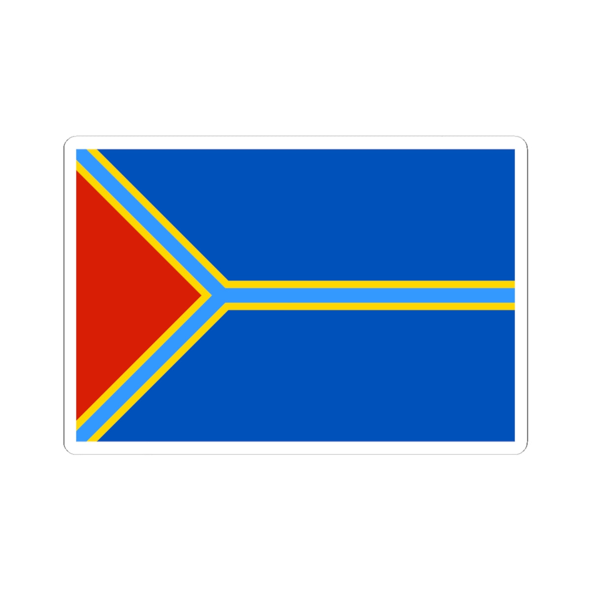 Flag of Alekseevsky rayon Volgograd oblast (Russia) STICKER Vinyl Kiss-Cut Decal