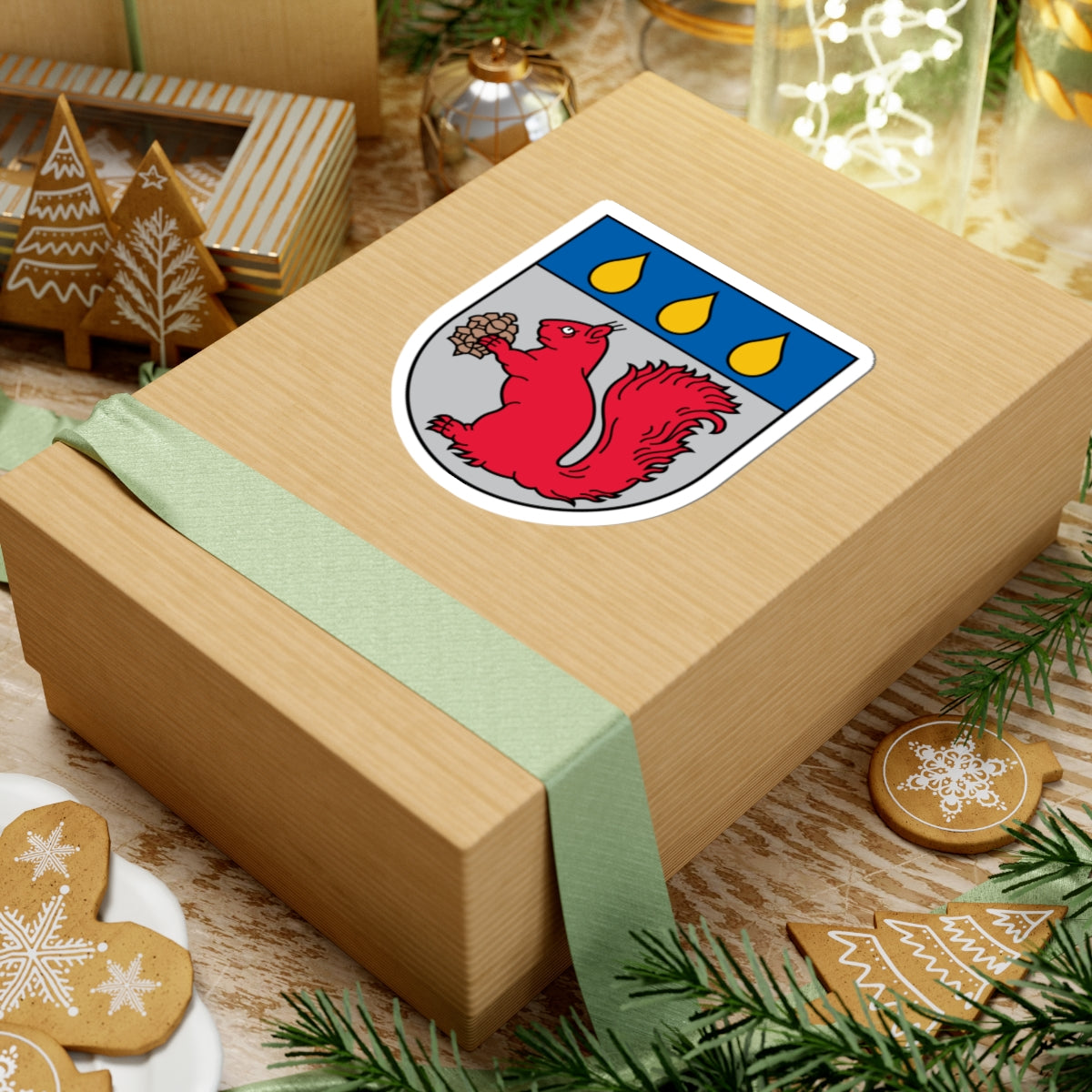 Baldone COA (Latvia) (Coat of Arms) STICKER Vinyl Kiss-Cut Decal