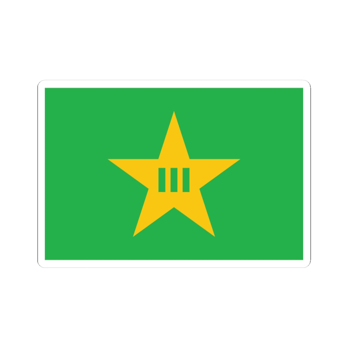 Flag of Okawa Kochi (Japan) STICKER Vinyl Kiss-Cut Decal